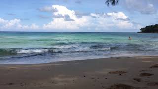 Time-Lapse - The morning at Sunset Beach in Koh Rong Samloem Island - Cambodia