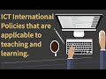 Modern international ict policies