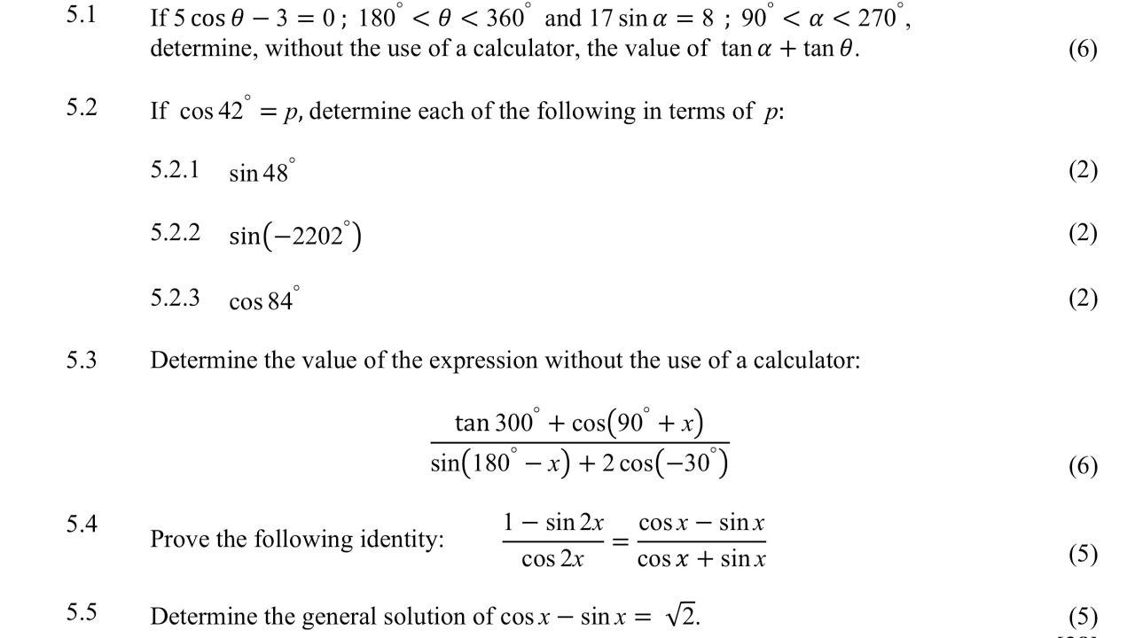 Grade 11 & 12 Solving Trig Equations | Trigonometry | Part 1 | Prelim ...