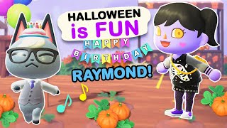 HALLOWEEN Update & RAYMONDS Birthday in Animal Crossing New Horizons!