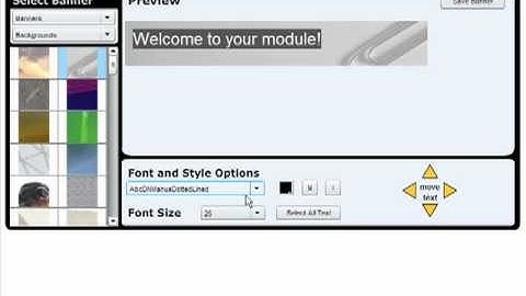 Staff guide to adding a banner to a module on Blackboard