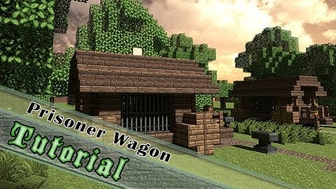 Minecraft Tutorial: How to Build A Prison Wagon & Travel Cart!