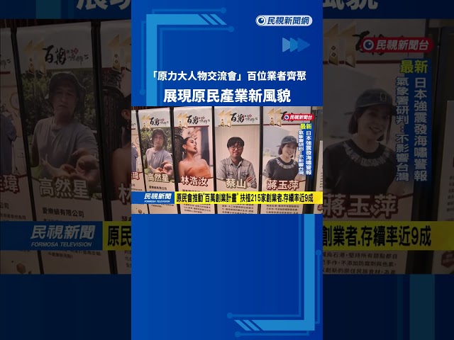 「原力大人物交流會」百位業者齊聚　展現原民產業新風貌－民視新聞