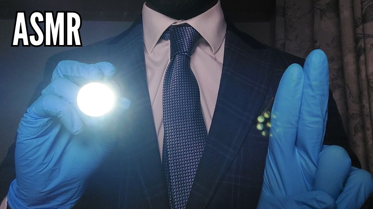 ASMR | Businessman Performs An Eye Exam on YOU! 🫵 (Medical Roleplay, Male ASMR, Halloween Special)👔💼