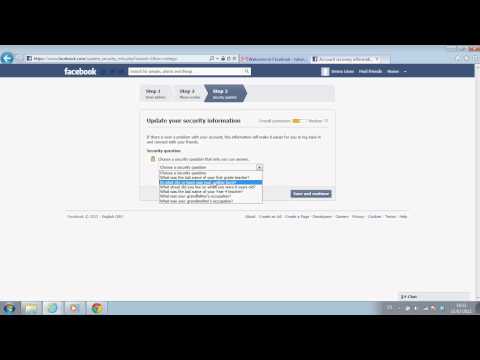 How to edit security settings on Facebook