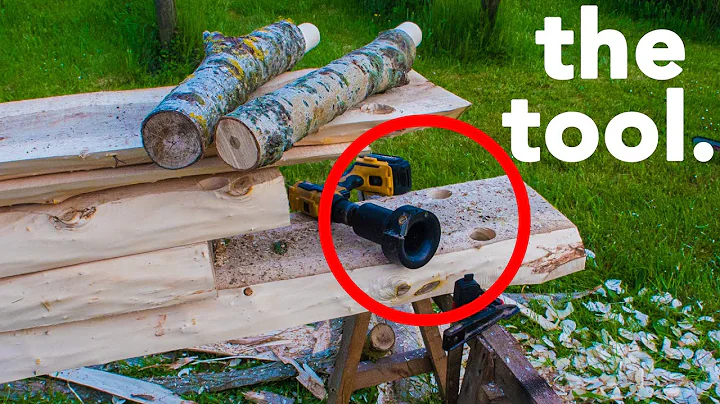 Log Bench Ideas - How I build log benches without nails and screws