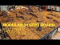 Diy guide desert themed modular war gaming board  for mesbg star wars legion 40k  bolt action