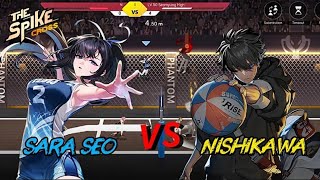 Sara Seo VS Nishikawa, Battle Of World Top 5 Spiker - The Spike Volleyball Cross