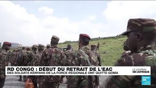 En RD Congo, un premier groupe de soldats kényans de la force régionale est africaine a quitté Goma