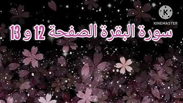 سورة البقرة الصفحة 12 و 13