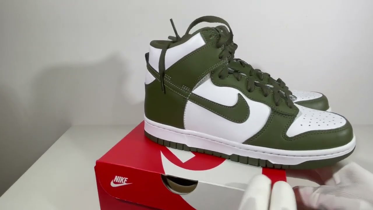 Nike Dunk High Cargo Khaki (GS) [DB2179-105] unboxing