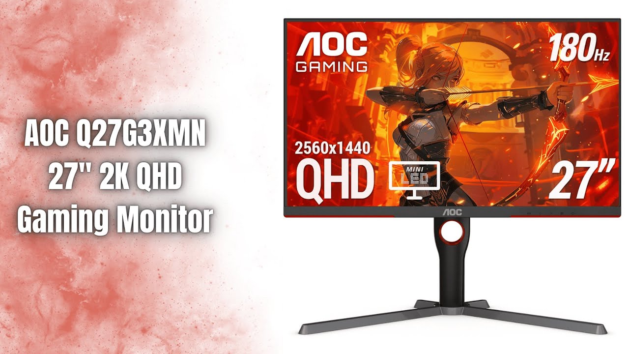 AOC Q27G3XMN Review | 27” 2K Mini LED 180Hz Gaming Monitor! - YouTube