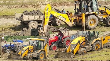 new JCB 3dx machine sonalika Di50 tractor Mahindra Swaraj Arjun powertrac 🚜🚜 loading video