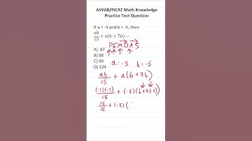 Evaluating Expressions: ASVAB/PiCAT Math Knowledge Practice Test Q #acetheasvab w/ #grammarhero