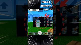 how to create a password door in minecraft