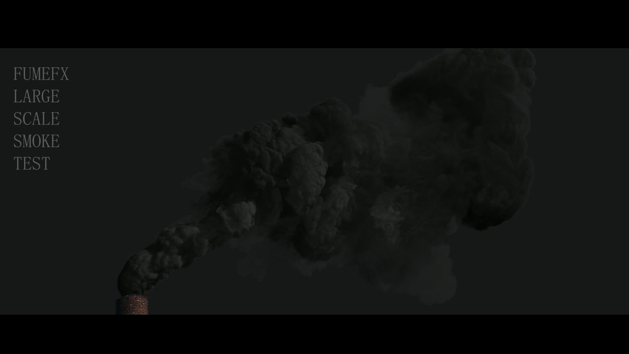 Fumefx Large scale Render