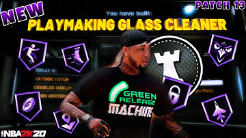 NBA 2K20 NEW FASTEST SPEEDBOOSTING PLAYMAKING GLASS CLEANER BUILD! PATCH 13 BEST OVERPOWERED BUILD!