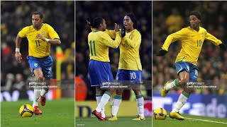 Ronaldinho and Robinho Vs Italy - T:2009 - Friendly. #ronaldinho #robinho #brazil #soccer #football