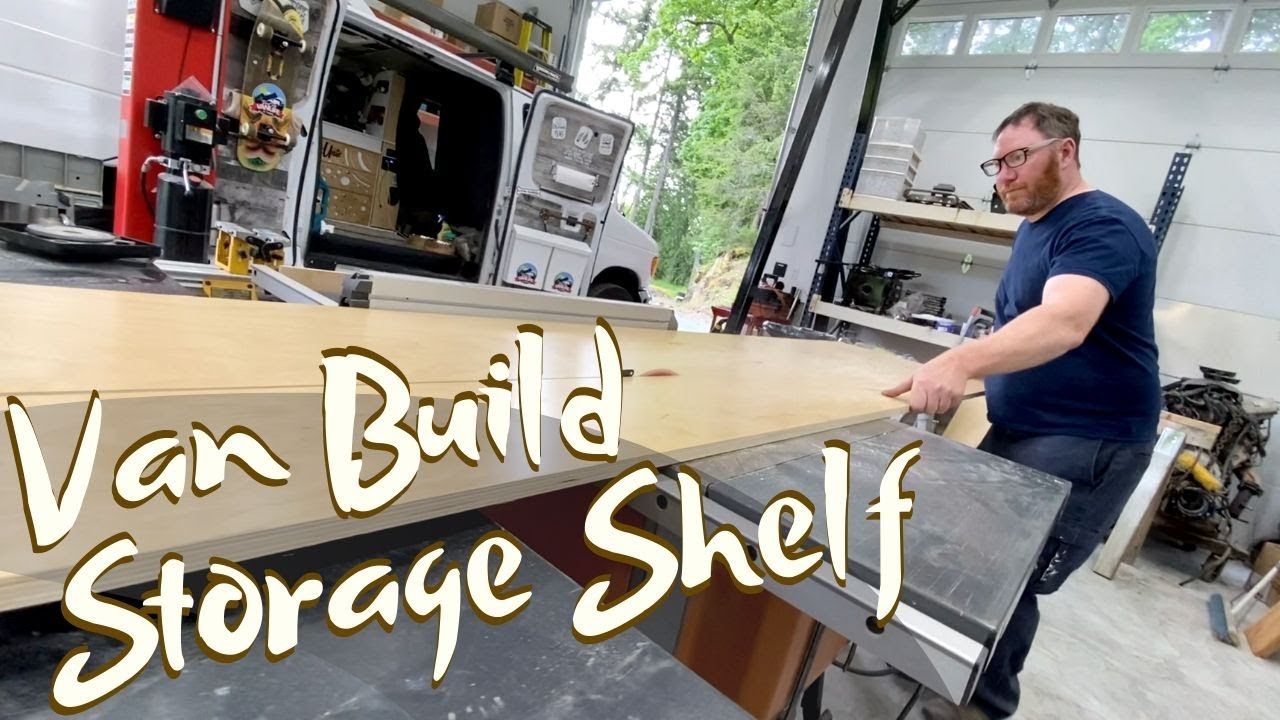 VAN BUILD UPGRADES | New Storage Shelf To Safely Store Some Gear In My ...