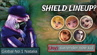 Natalia Vs FULL SHIELD Enemy Lineup! This is How to COUNTER Them! - Mobile Legends