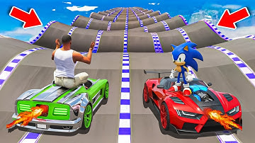 SHIVANG AND SONIC TRIED THE IMPOSSIBLE BUMPY ROAD PARKOUR CHALLENGE GTA 5 !!