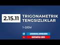 86-Dars. 2 15 11 Trigonametrik Tengsizliklar. 1-Qism