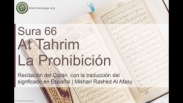 سورة 66. التحريم (ترجمة باللغة الأسبانية) | مشاري بن راشد العفاسي