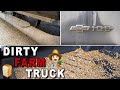 Deep Cleaning a DIRTY Farm Truck | Satisfying Car Detailing of a Silverado!