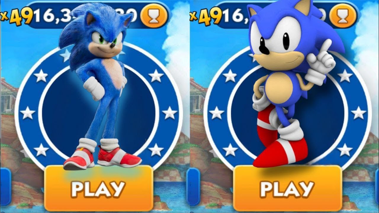 Sonic Dash VS Classic Sonic _ Movie Sonic vs All Bosses Zazz Eggman ...