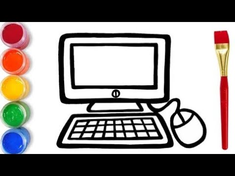 computer drawing step by step| easy computer drawing for kids sketch ...