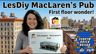LesDIY Sitcomplex Apartment Modular MacLaren's Pub LEGO Compatible Full Build Details and Review
