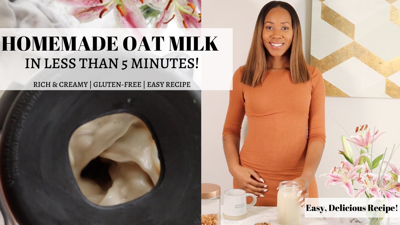 How to make delicious, creamy Oat Milk at home in less than 5 minutes!