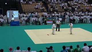 2018IH 柔道女子個人1回戦 57kg級 坂口 敦賀(福井県)対 中島 水戸啓明(茨城県)