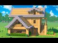 Дубовый дом для выживания в майнкрафт - Как построить красивый дом в minecraft