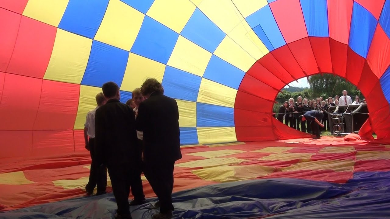Aerosaurus Hot Air Balloon Science Lesson at Tiverton High School YouTube