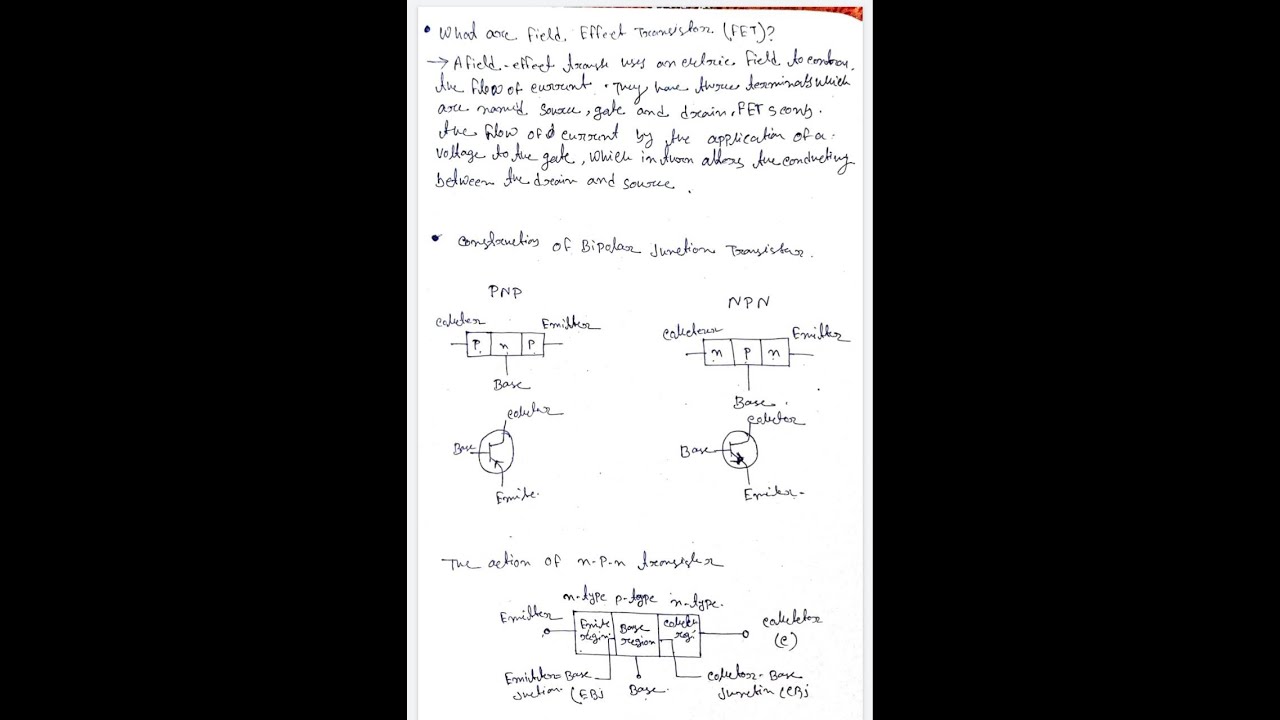 CONCEPT OF PNP & NPN, CONCEPT OF FET, MOSFET, & CMOS | - YouTube