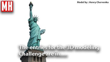 The 3D Modeling challenge entries are in !