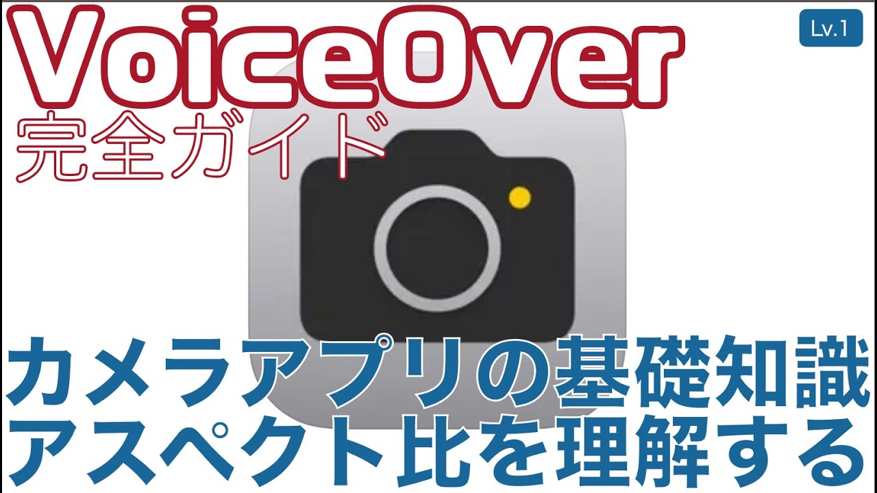カメラアプリの基礎知識 アスペクト比を理解する【Lv.1】~VoiceOver完全ガイド(iOS17)~