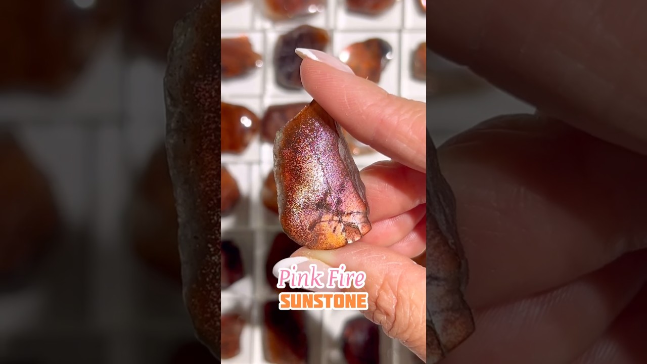 Radiant Pink Fire Sunstone: A Dazzling Gem of Fiery Brilliance | 