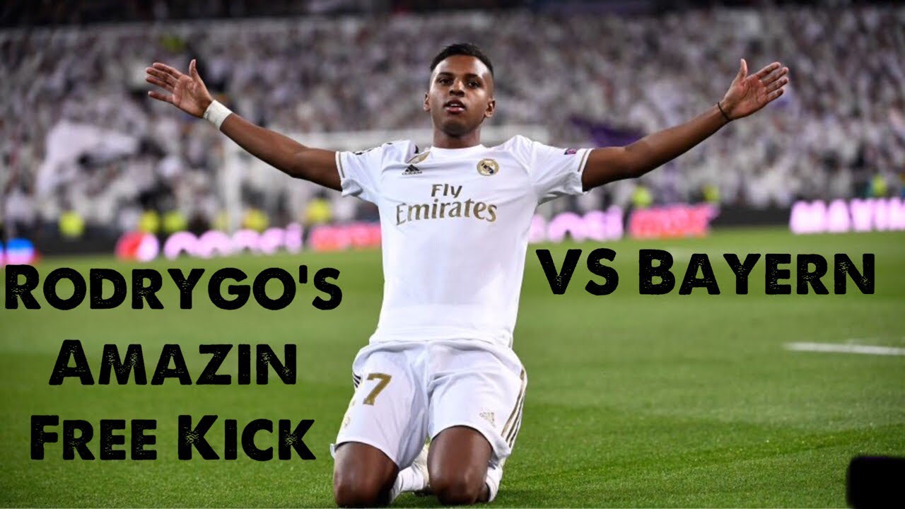 Rodrygo’s Amazing Free Kick VS Bayern