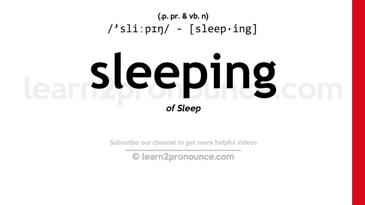 sleeping  Tradução de sleeping no Dicionário Infopédia de Inglês -  Português