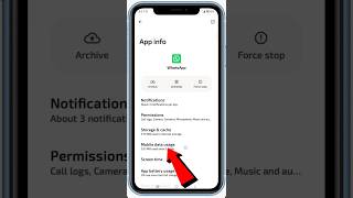 sirf whatsapp ka net off kaise kare | whatsapp ka net kaise band kare | whatsapp net off #tech