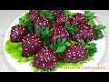 КРАСИВО И ОЧЕНЬ ВКУСНО Закуска ''КЛУБНИКА'' На Праздничный Стол! 2021