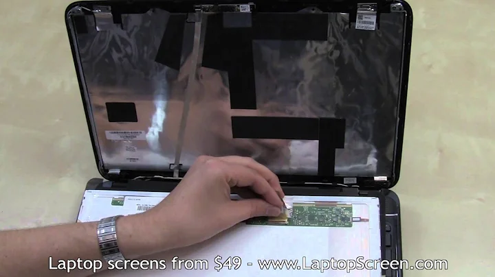 Laptop screen replacement / LCD repair [HP G6]