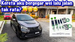 BETUL KE ADJUSTABLE KALAU BAWAK JALAN KAMPUNG BERGEGAR OTAK? | TEST ZERONE SSR 550 | MYVI AKU GEGAR BETUL KE ADJUSTABLE KALAU BAWAK JALAN KAMPUNG BERGEGAR OTAK? | TEST ZERONE SSR 550 | MYVI AKU GEGAR