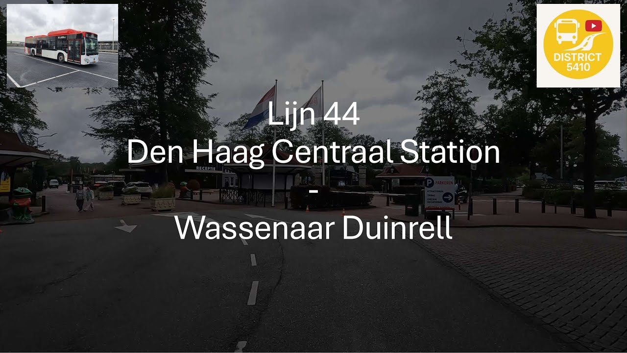 Lijn 44 Den Haag Centraal Station - Wassenaar Duinrell | 2025