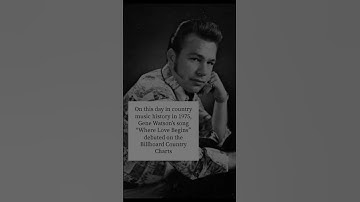 Thumbnail of On this day in country music history in 1975 Gene Watson hit the charts #countrymusic #70smusic