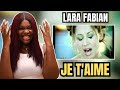 Singer Reaction to Lara Fabian - Je T'aime | FIRST TIME REACTION