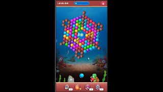 Bubble shooter game shooter bubble sea world level64 complete screenshot 3