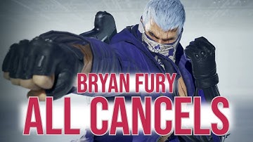 Bryan Fury ALL Cancels | Tekken 8